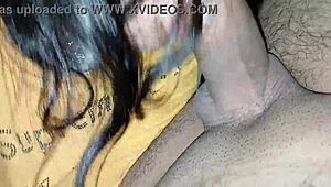Hermanastra's Deep Sucking Tempts Solo Creampie