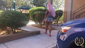 curvy barbi's pink hair gets rome majors hot cum shower 😘🔥