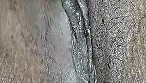 my hairy indian pussy throbs as i finger it deep feeling so horny