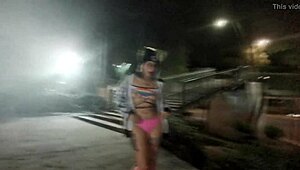 Public Thong Stroll Turns Heads In Broad Daylight