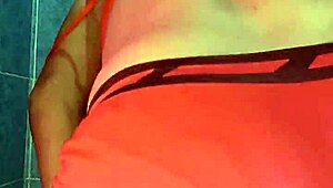 sexy mexican in satin panties models her lingerie