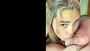 blonde milf wife intimate closeup doggystyle fuck sextape cuckold