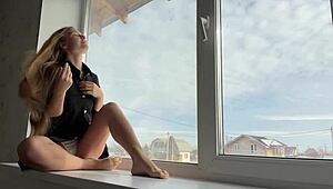 Watch Her Squirt Publicly Seducing Neighbor!