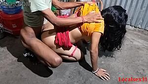 your local indian girlfriend bends over for hardcore anal doggystyle in house