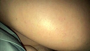 Stepsis bends over in skirt, rubs my cock, then fucks with dirty Spanish talk.