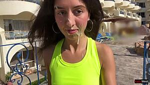 Fit Girl Fucks After Gym, Craves Facial Cumwalk!