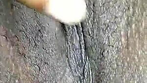 my hairy indian pussy throbs as i finger it deep feeling so horny