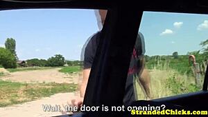 thrilling hitchhiker couple's outdoor pov fuck filmed raw with passion