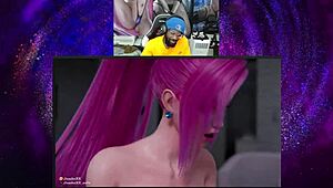 juri han blows then rides cowgirl on tight pussy backshots with widowmaker