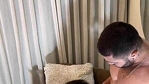 Victor Alemão's huge cock slams athletic gaucha close-up