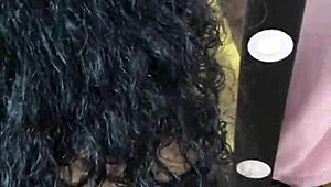 Curvy mature Colombian flashes huge tits ass invites young home