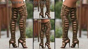 oh god my hot heels n legs covered in so much sticky cum everywhere!!