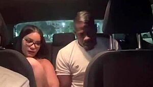 Uber Driver Pounds Hot Asian Wife on BBC in Street While Cuck Watches!