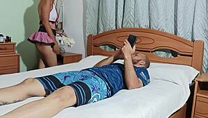 stepsis craves my spotless cock 100 spanish deepthroat delight