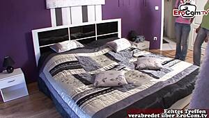 Hidden Cam Catches German Housewife Milf In Bedroom Voyeur Action