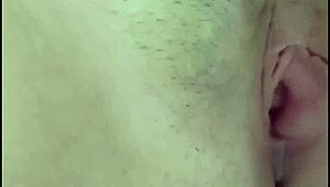 Blonde Latina Spreads Legs Showing Off Her Tight Pink Vagina!