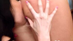 Personal Assistant Gal Ritchie Fingers Boss's Pussy Licks Rim Squirts Heels