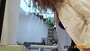 Lydia the divorced milf mom teaches me sex ripping clothes for rimjob and doggystyle pounding