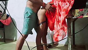 Stepson gropes busty stepmom's huge tits pussy on crowded bus?