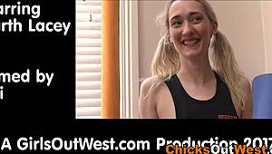 Skinny Aussie babe stuffs buttplug in hairy ass for solo play