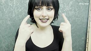 fuck goth mavis dracula pink pussy cum feet now