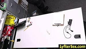 Shoplifter teen fucks cop hard to prove honesty. Lyftersex raunchy submission.
