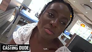 Ebony Tinder Hottie Deepthroats Bbc On First Date