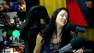bi mejia shows how she loves getting fucked on podcast table ruan couldnt hold back kissed her feet so tasty - boom in the shack