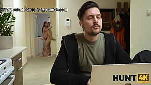 Hunt4k's hungarian slut with small tits gets fucked hard by old lucky guy!