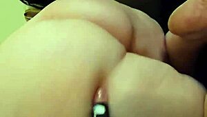 candid sandra's fat hairy pussy lips and chunky ass get licked sucked in garage worship