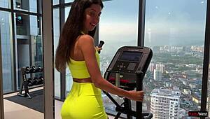 Fit Girl Fucks After Gym, Craves Facial Cumwalk!