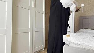 arab khalifa in sheer stockings teases stepson with wet pussy jerk off commands!!