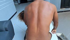 mulher casada takes double cumshot after hours of anal pounding from two guys