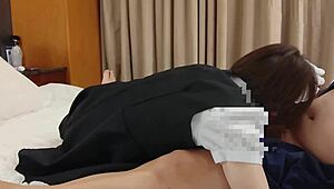 hey check this cute maid cosplay creampie with deep pussy stuffing and moans