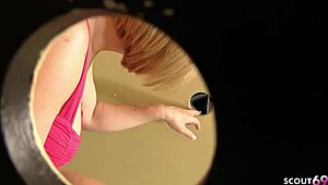 next door cougar tricked into gloryhole bbc suck