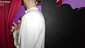 Hot Blonde Brunette Milfs Double Penetrated Vaginal by Voyeur Couple in Swinger Club Orgy