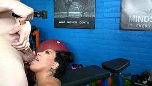 Huge Ass Latina Slut Fucks Monster Cock Dude In Gym Doggystyle
