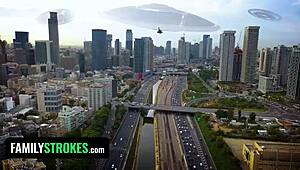 Independence Day XXX Parody Sees Petite Latina Tits Fucked by Father-in-Law and Uncle