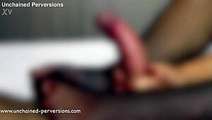 Rossella Visconti cheating wife gives epic footjob in fishnets