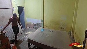 Skinny Latina teen seduces builder into rough bent-over anal doggystyle