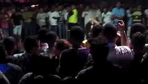 Sexy LATINA RIPS Clothes Off And STRIPS NAKED At Colombian Salsa NIGHT CLUB On Phone Cam