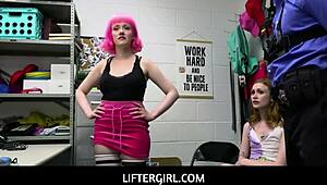 liftergirl teen besties scarlet skies evie rees caught nude sucking cock