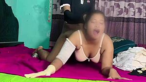 delivery guy slams big cock doggy into tight pussy, best ever! 🍆💦