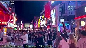 Suggestive Thai Girls Tease Private Dances in Pattaya Halloween Street Vibes