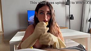 stepdad flashes cock cleaning turns handjob suck ride spanish talk