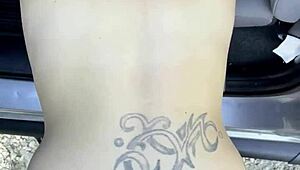 Busty petite hooker sucks deepthroats rides creampie in public 😈 doesn't know cum inside 💦