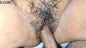 ever seen a housewife's hairy pussy fucked to creampie closeup?