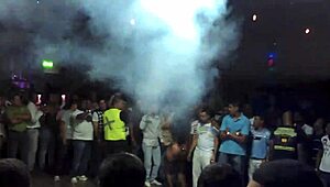 Sexy LATINA RIPS Clothes Off And STRIPS NAKED At Colombian Salsa NIGHT CLUB On Phone Cam