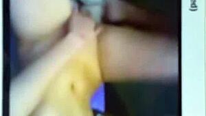 french webcam slut fanny shoves dildo deep in shaved pussy