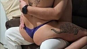 Amateur Couple KISSES She SUCKS RIDES Until CREAMPIE Orgasm